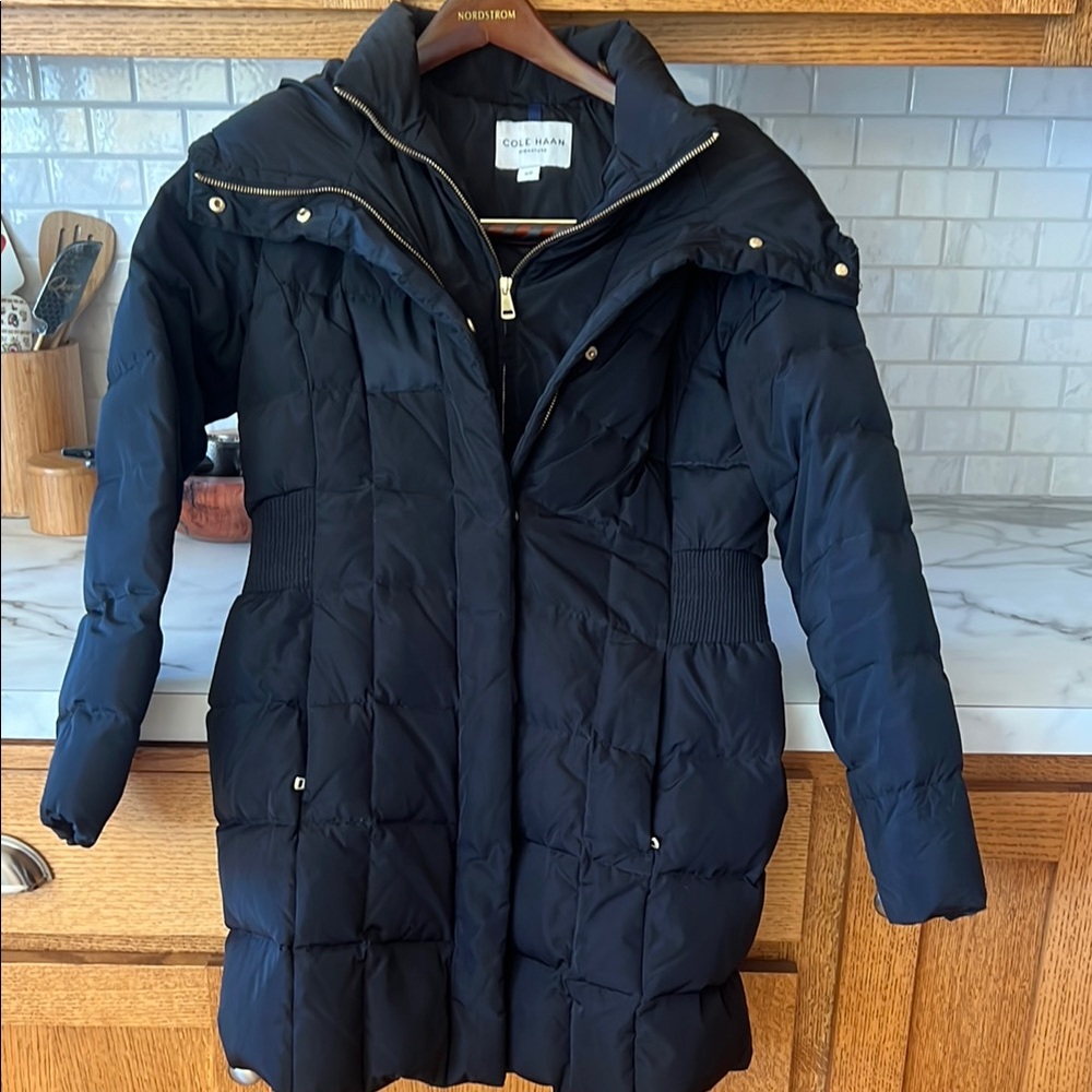 Cole Haan Women's Black Puffer Coat